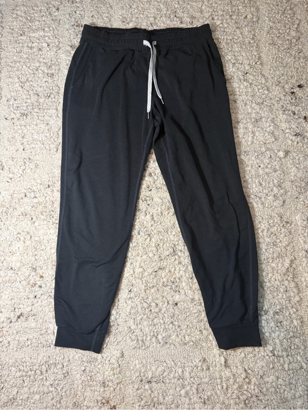 Vuori Black Track Joggers with Drawstring